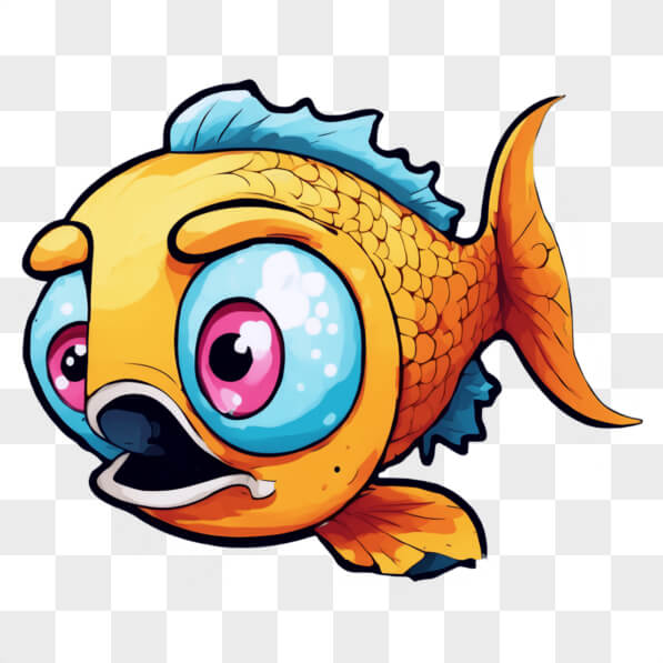 Download Colorful Cartoon Fish Illustration for Promoting Fisheries ...