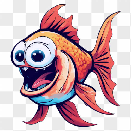 Scared Fish Cartoon Images - Free Download on Creative Fabrica