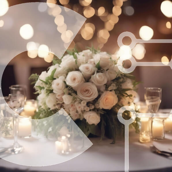Elegant White Table Setting for a Special Occasion stock photo