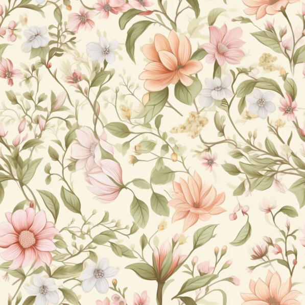Download Seamless Floral Pattern Patterns Online - Creative Fabrica