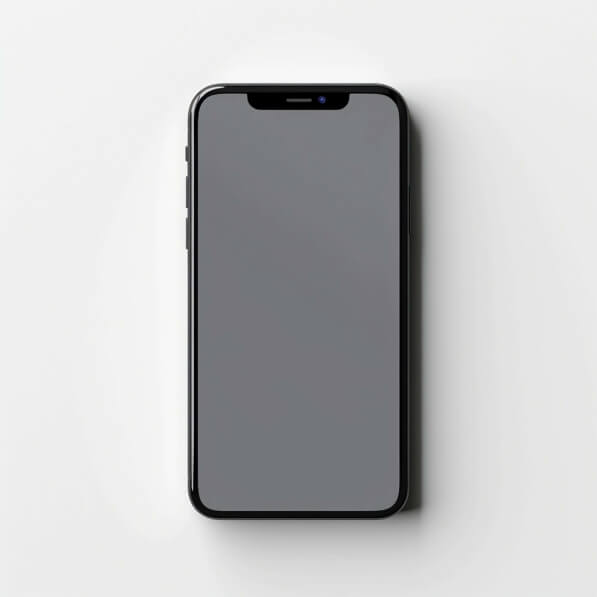 Download Minimalist Black Smartphone on White Background Mockups Online ...