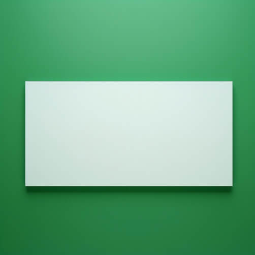 Empty White Board on Green Wall