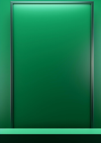 Green Frame for Artwork Display