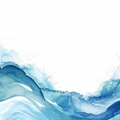 Blue Watercolor Background with Waves and Water Splashes Blue Watercolor Background with Waves and Water Splashes thumbnail
