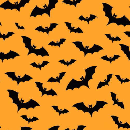 Download Seamless Bat Pattern on Orange Background Patterns Online ...