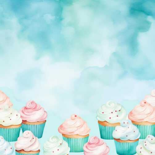 Colorful Cupcakes Watercolor Painting Colorful Cupcakes Watercolor Painting thumbnail
