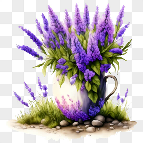 Coppia Di Toppe Ricamate Fiori Viola Lavanda - Immagine Speculare Coppia Di Toppe Ricamate Fiori Viola Lavanda - Immagine Speculare