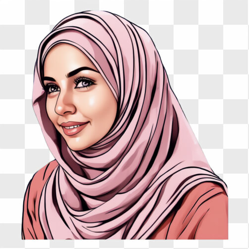 Download Cultural Diversity: Young Woman in Pink and Blue Hijab ...