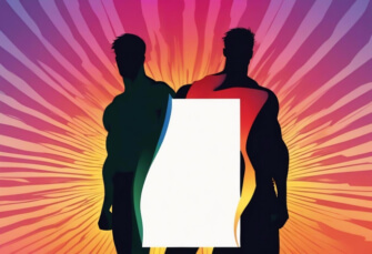 Silhuetas de Super-Heróis em um Fundo Colorido Planos de Fundo Silhuetas de Super-Heróis em um Fundo Colorido Planos de Fundo thumbnail