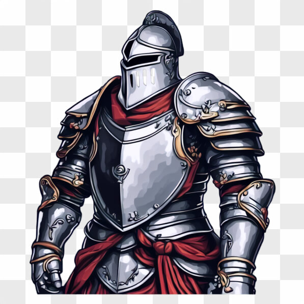 Download Knight in Armor with Sword and Shield Cartoons Online ...