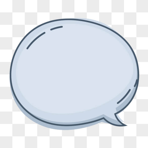 Download Cartoon Speech Bubble for Social Media Messaging PNGs Online