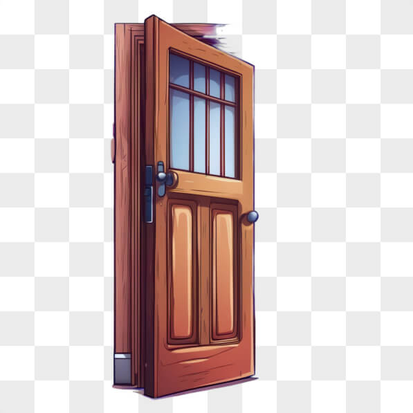 Download Cartoon Wooden Door Illustration Cartoons Online - Creative ...