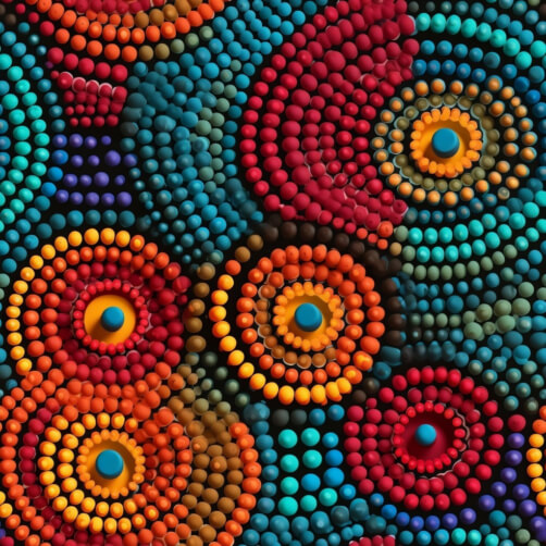 Colorful Beaded Pattern with Circles and Dots Patterns Colorful Beaded Pattern with Circles and Dots Patterns thumbnail