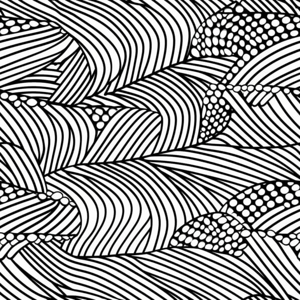 Download Black and White Seamless Pattern with Swirls and Waves ...