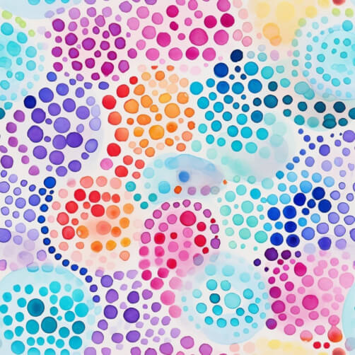 Colorful Watercolor Pattern with Dots Patterns Colorful Watercolor Pattern with Dots Patterns thumbnail