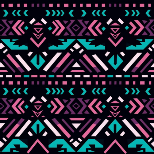 Download Aztec Pattern with Bright Colors and Geometric Shapes Patterns ...