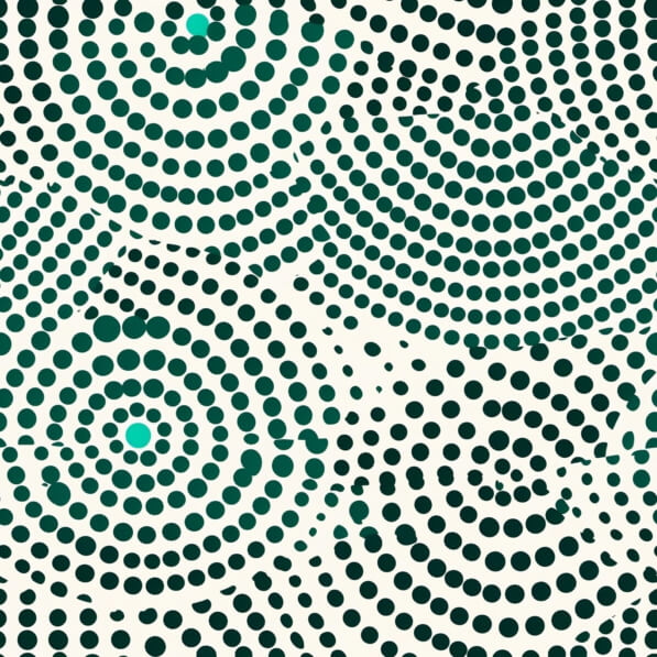 Chemisier Ellen Tracy Beige à Motifs Cercles Verts, Bleus Et Blancs - Taille M - Occasion Très Bon état