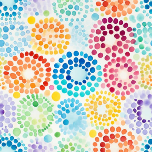 Colorful Watercolor Pattern with Circles Patterns Colorful Watercolor Pattern with Circles Patterns thumbnail