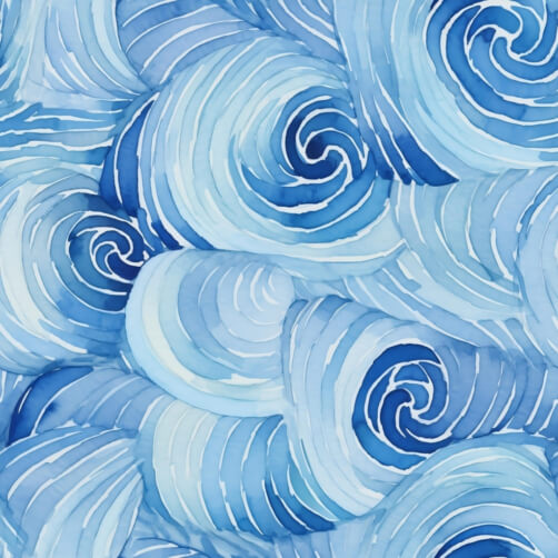 Download Seamless Blue and White Waves Pattern for Interior Design ...