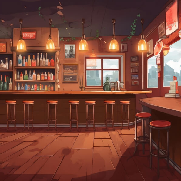 Pub Background Setting Download Old-Fashioned Bar Setting Backgrounds Online - Creative Fabrica