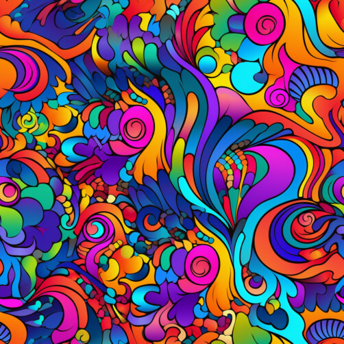 Buntes abstraktes Muster mit wirbelnden Formen und Farben Buntes abstraktes Muster mit wirbelnden Formen und Farben thumbnail