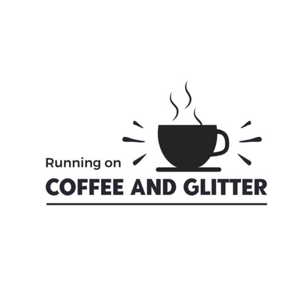 Download Stylish Running on Coffee and Glitter Logo Quotes Online ...