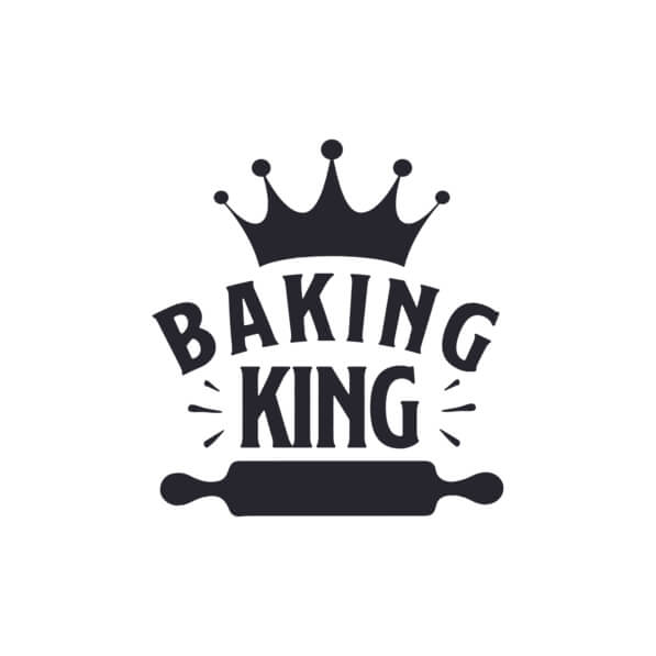 Download Baking King Logo with Crown and Rolling Pin Quotes Online