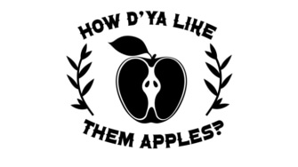 Creative Image of an Apple with Text