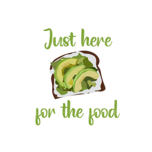 Healthy Avocado Sandwich with Motivational Message