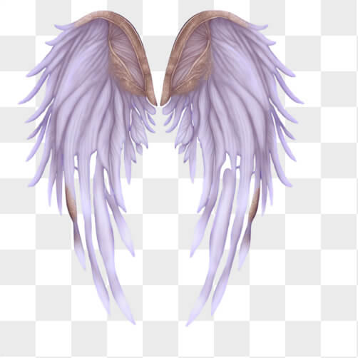 Purple Angel Wings Artwork