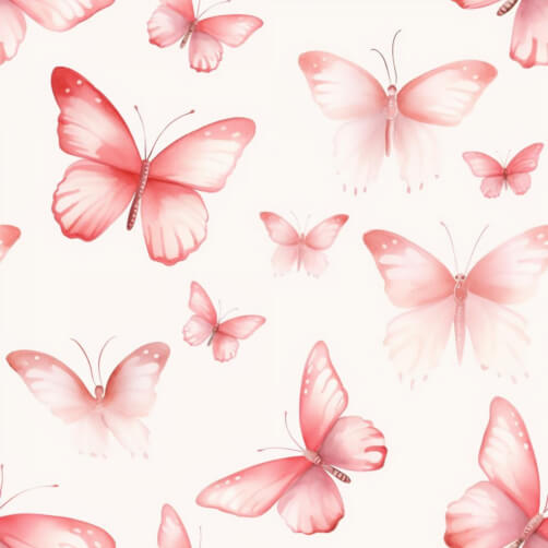 Download Seamless Pink and White Butterfly Pattern Patterns Online ...