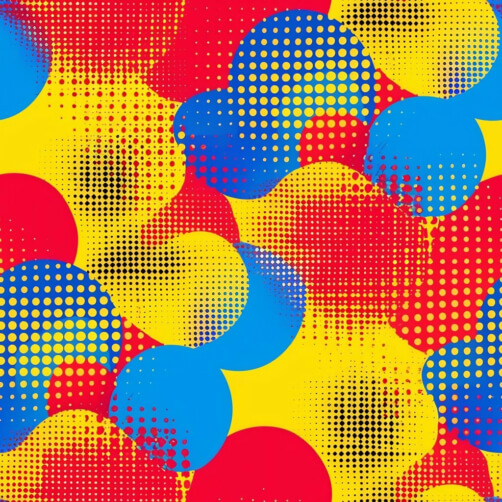 Abstract Geometric Pattern with Red, Yellow, and Blue Circles Patterns Abstract Geometric Pattern with Red, Yellow, and Blue Circles Patterns thumbnail