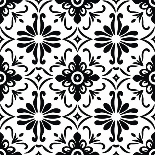 Download Black and White Seamless Floral Pattern Patterns Online ...