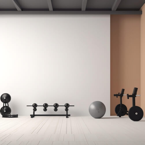 Download Gym Room with Barbell Rack and Dumbbells Backgrounds Online ...