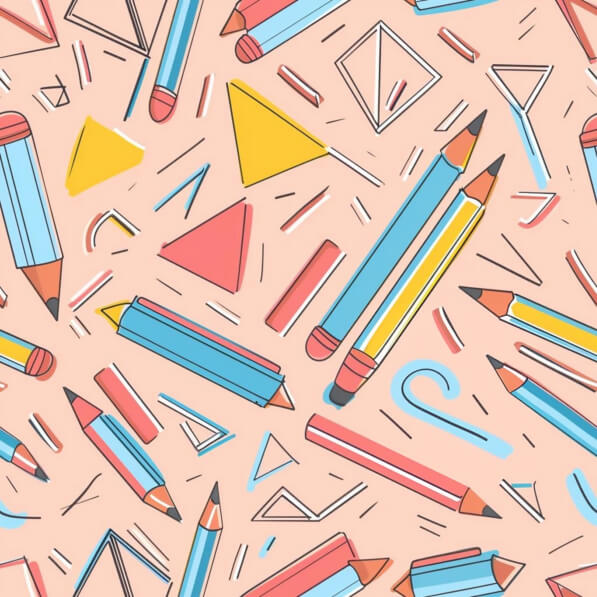 Download Colorful Pencils and Pens Seamless Pattern Patterns Online ...