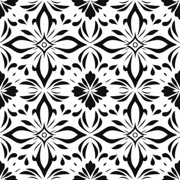 Download Black and White Seamless Floral Pattern Patterns Online ...