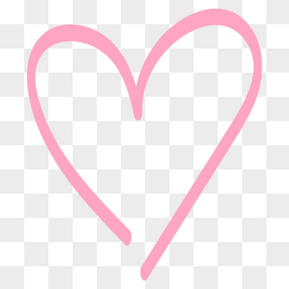 Download Pink Heart on Black Background PNGs Online - Creative Fabrica