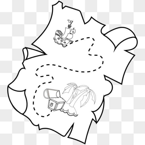 Download Pirate Map Coloring Page With Animals PNGs Online Creative Download pirate map coloring page with animals pngs online creative