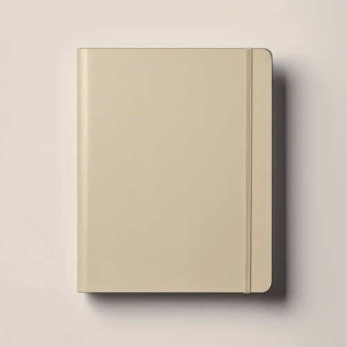 Download Beige Notebook on White Background Mockups Online - Creative ...