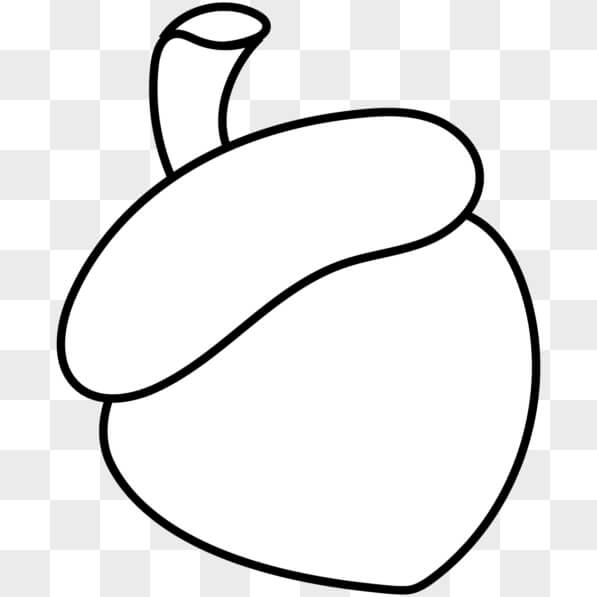 Download Black and White Acorn Coloring Page PNGs Online - Creative Fabrica