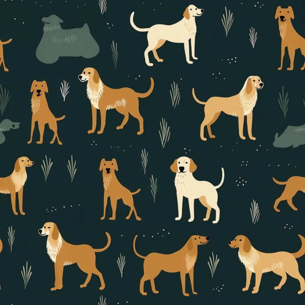 Download Seamless Dog Pattern Patterns Online - Creative Fabrica