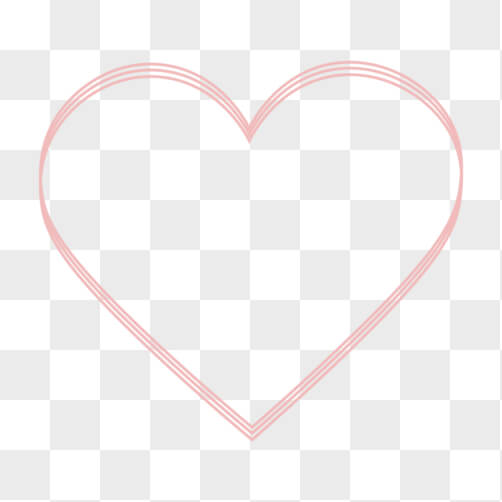 Heart Outline PNG - Download Free & Premium Transparent Heart Outline ...