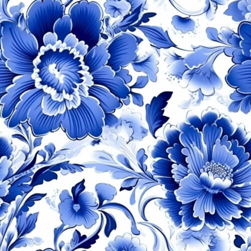 Download Seamless Blue and White Flower Pattern Patterns Online ...