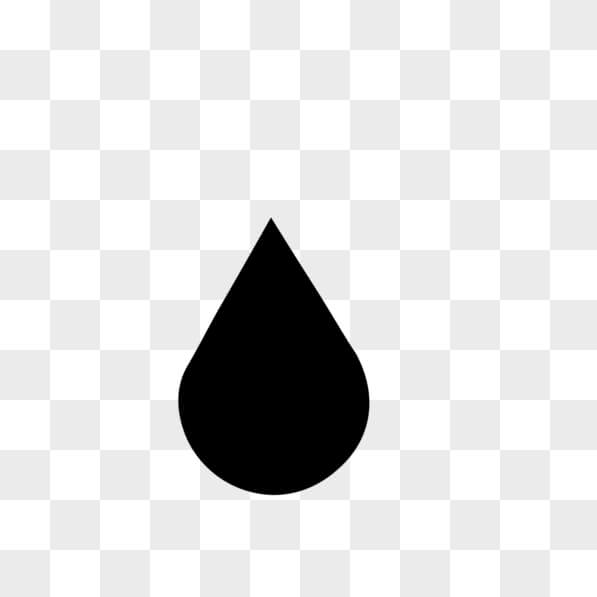 Descarga Icono de Gota de Agua Negra PNGs En Línea - Creative Fabrica
