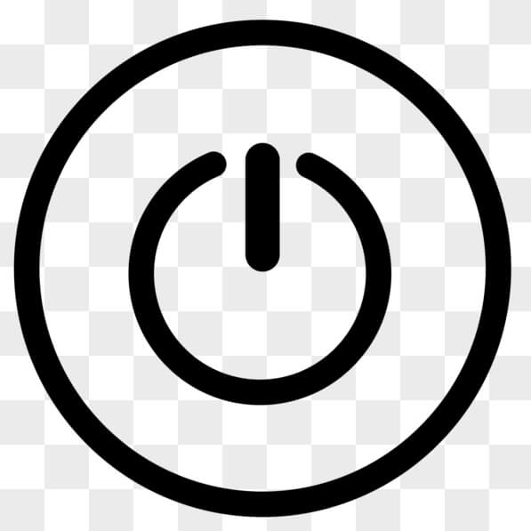Download Black and White Power Switch Icon PNGs Online - Creative Fabrica