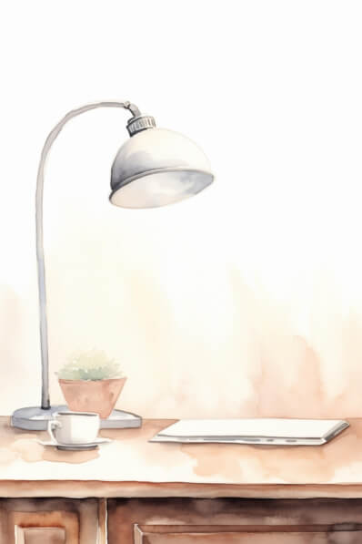 Download Office Desk Watercolor Painting Backgrounds Online - Creative ...