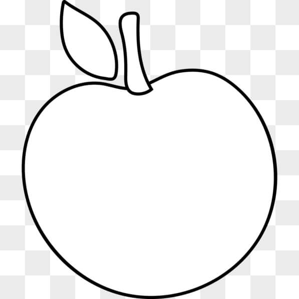 Download Apple Coloring Page PNGs Online Creative Fabrica