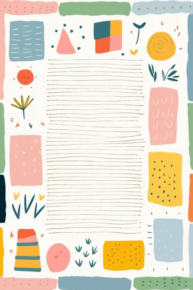 Download Colorful Hand-Drawn Frame Backgrounds Online - Creative Fabrica