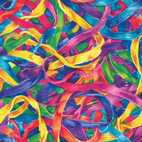 Download Colorful Fabric with Ribbons and Bows Pattern Patterns Online ...
