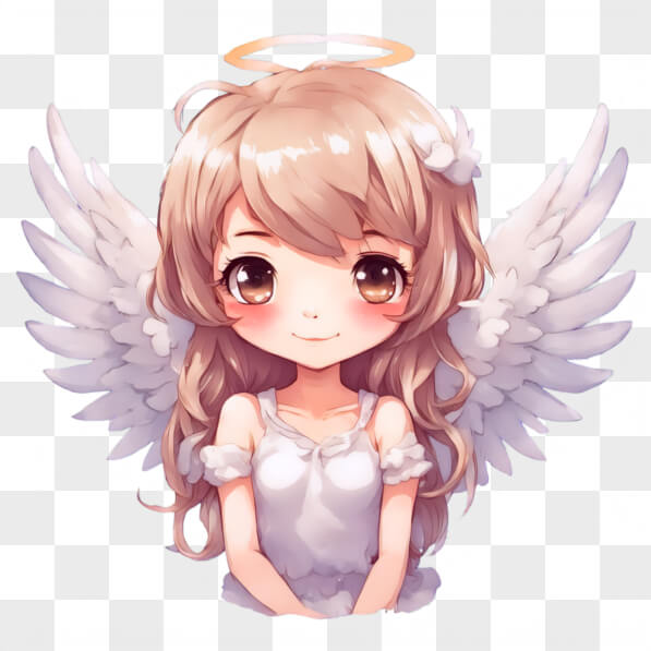 Download Kawaii Cartoon Girl with Angel Wings Kawaii Online - Creative ...